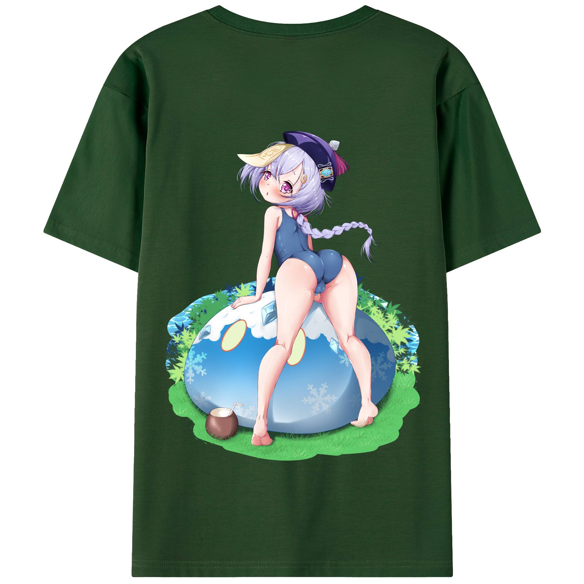 げんし神 七七 なな  genshin Nana 綿100％半袖Tシャツ（背面プリント）